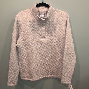 Grey quilted quarter zip